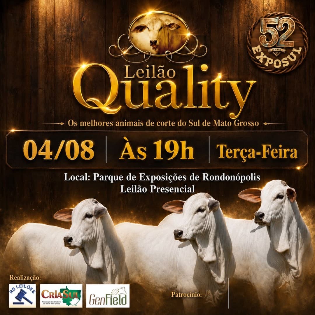 LEILÃO QUALITY - 04/08/2026